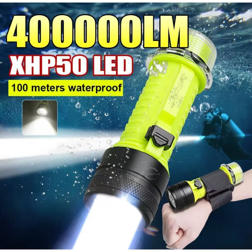 2026 Nova XHP50 LED T9 Lanterna de mergulho Super brilhante