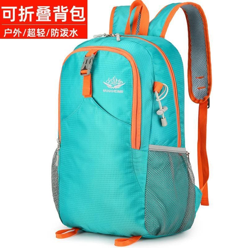 Mochila dobrável moda Casual bolsa de pele 2024 novo estilo bolsa de escalada ao ar livre mochila de viagem