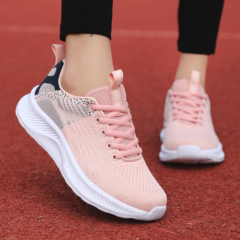 Tênis feminino 2025 novo estilo estudante Casual sapatos femininos de sola macia tênis de corrida leve primavera outono