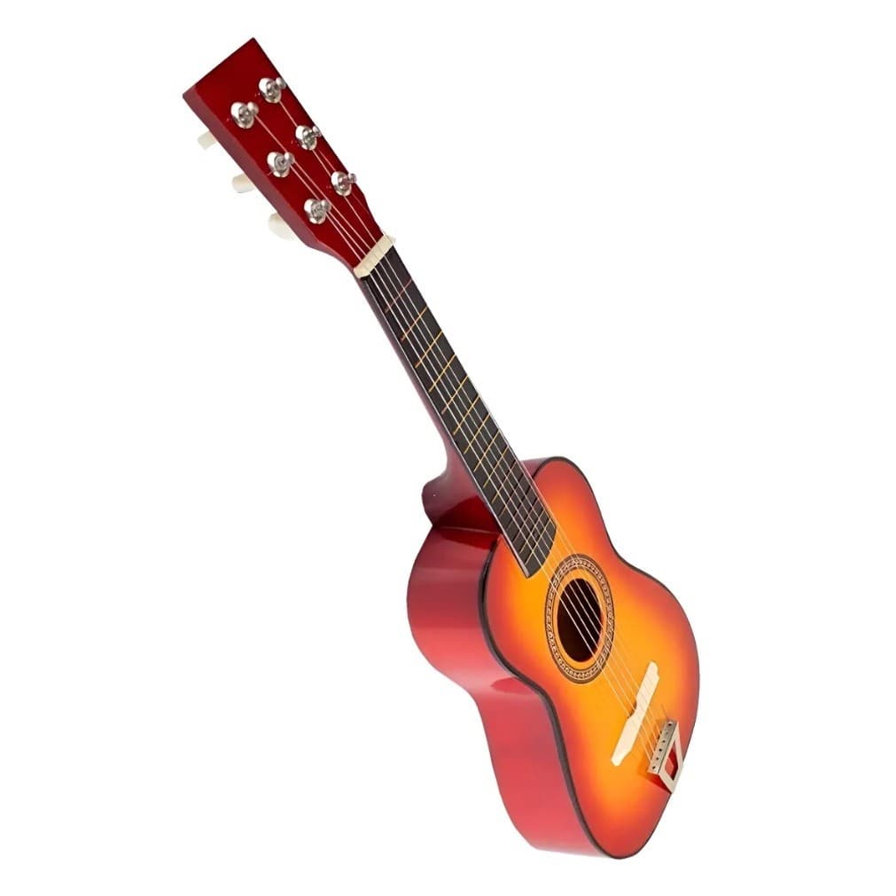 Mini Violão Infantil Acústico Aço Com Palheta Cor: Laranja