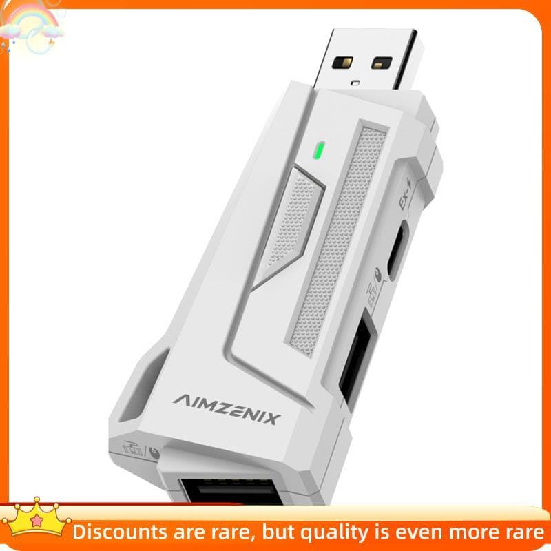 【new】Conversor/Adaptador Para Jogos AIMZENIX AX200 PC , De Controlador De Teclado E Mouse , Taxa De Relatório De 1000Hz