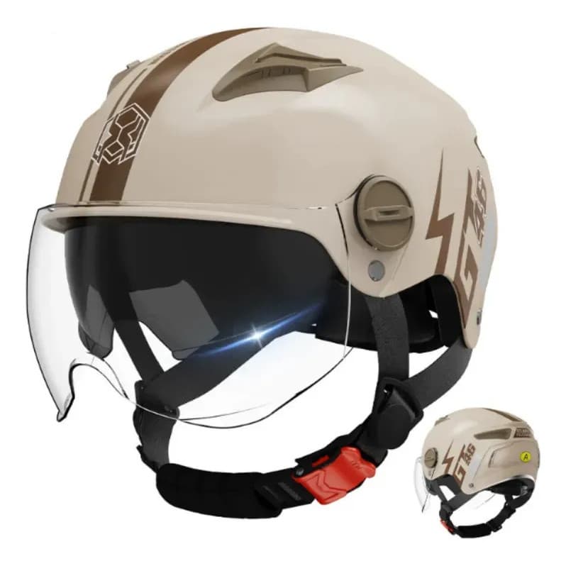 Capacete De Motocicleta, Com Viseiras Duplas, Para Adultos
