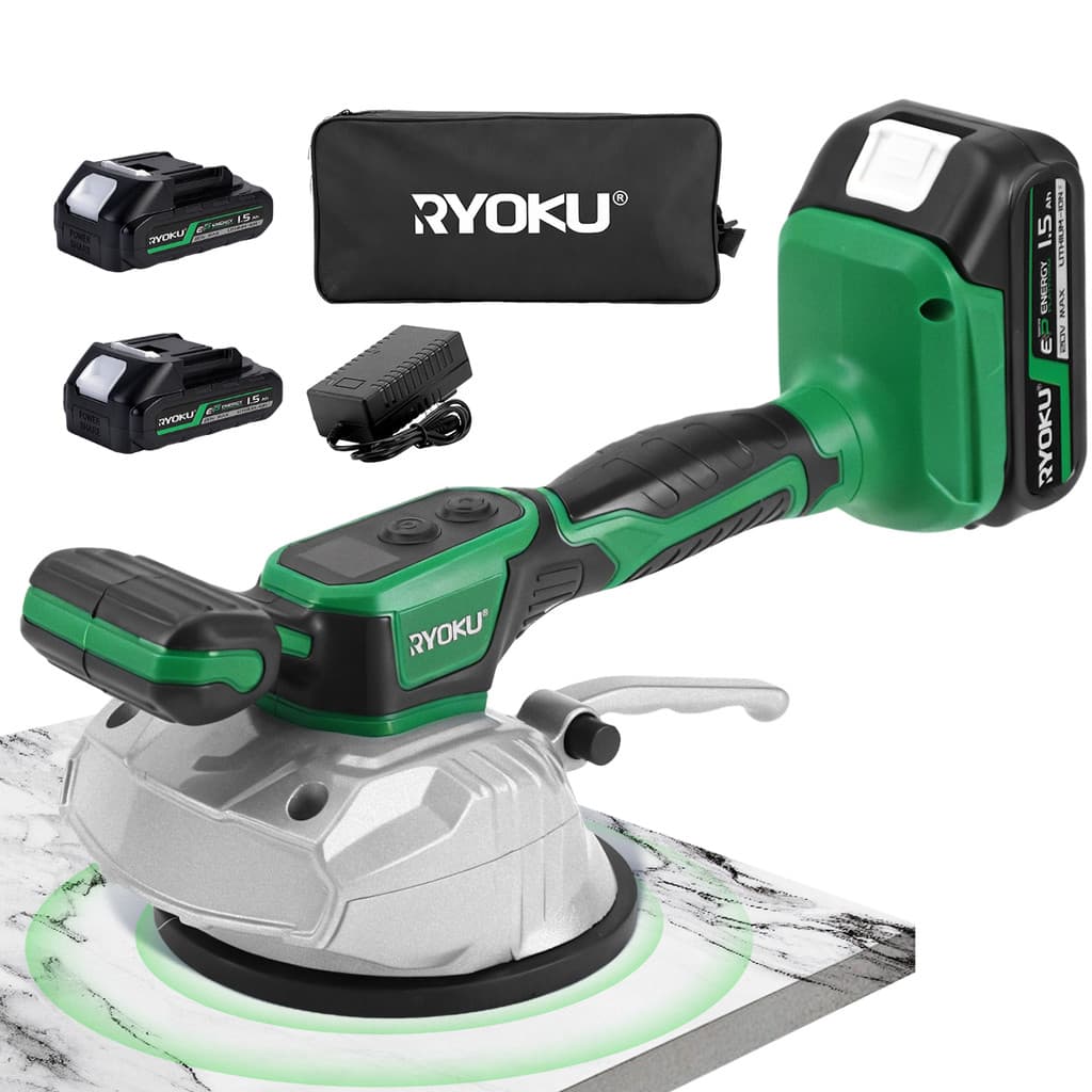Máquina Vibratória De Colocação De Ladrilhos Cerâmicos Com Ventosa RYOKU 2 Baterias