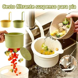 Filtro De Resíduos De Pia De Cozinha | Cesta Suspensa Removível Criativa Para Fácil Limpeza
