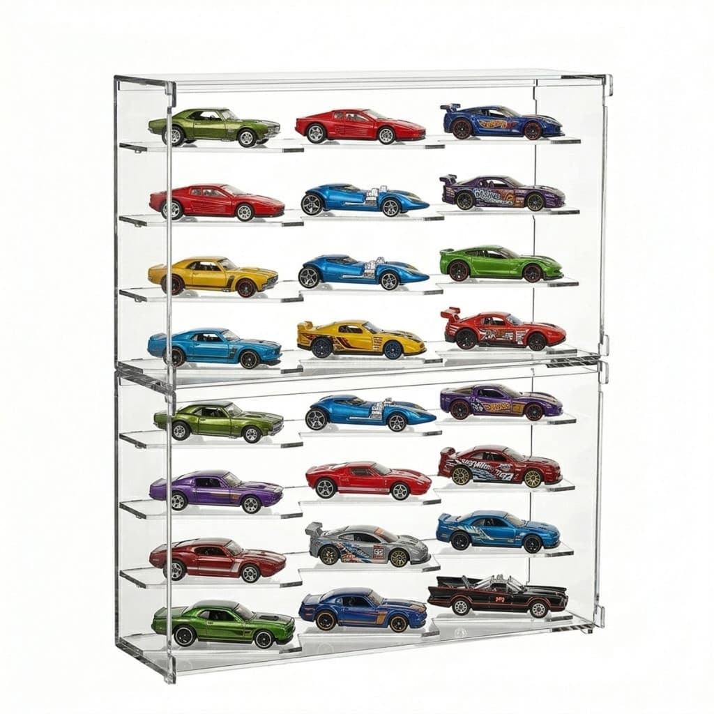 Suporte Modular 24 Carrinhos Expositor Hot Wheels Display Coleção Empilhavel Encaixável