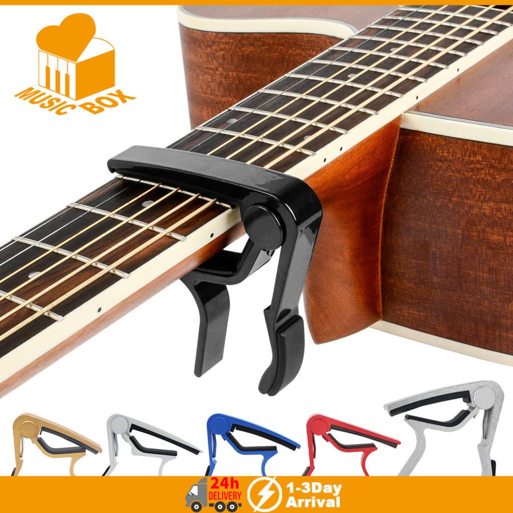 * Envio Local * Capo De Guitarra Para Acústica , Clássica E Elétrica , Braçadeira De Afinação De Liga De Zinco , Chave