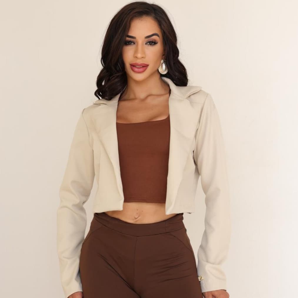Blazer Feminino Casaquinho Alfaiataria Casaco Social  Premium