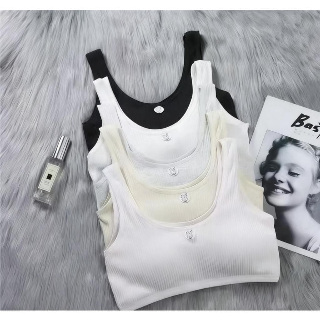 Kit 1 a 3 Sutiã Top De Dupla Camada Para Adolescentes/Meninas De 10-15 Anos