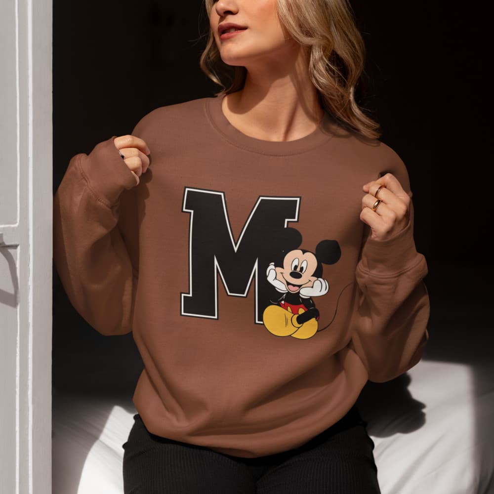 Moletom Flanelado Mickey Mouse Gola Redonda Unissex P ao GG LANÇAMENTO