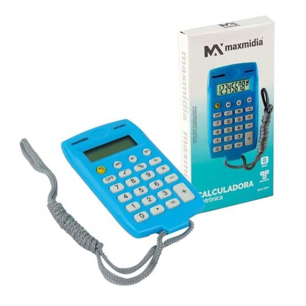 Calculadora de Bolso 8 Dígitos com Cordão Color