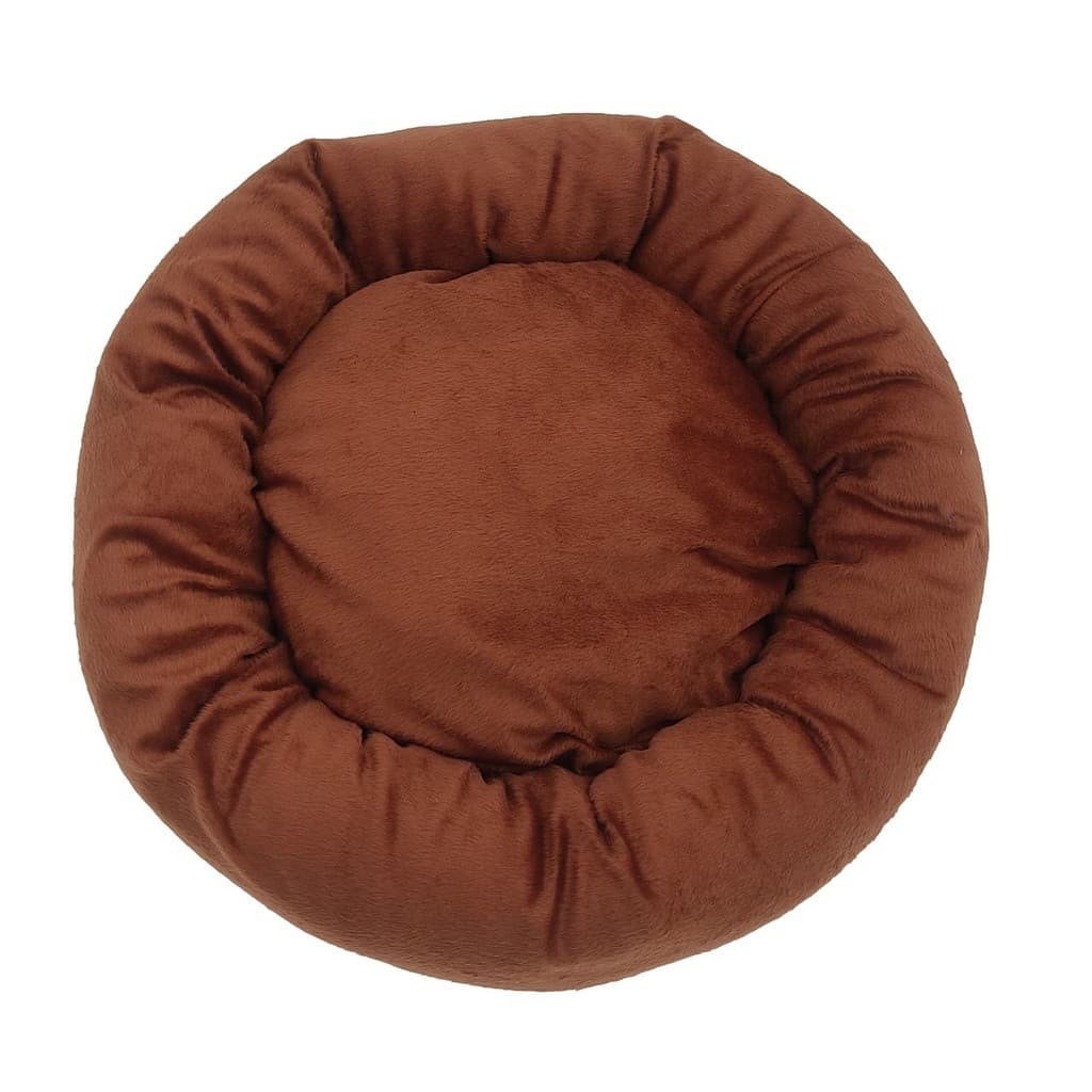 Caminha Redonda Para Pet -  Grande 70x70 Velboa Pelo Baixo