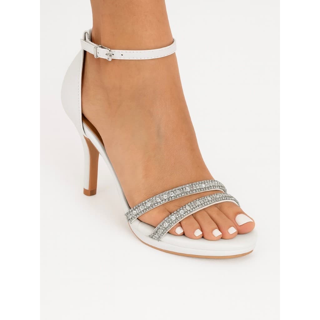 Sandalia Salto Feminina Vizzano Original Gliter Festa Conforto 6210
