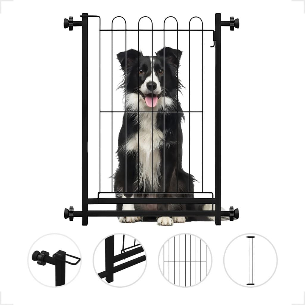 Grade Portão Proteção Pet Cachorro 70 A 85 Cm Criança Cães Segurança Cercado