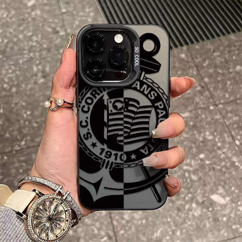 Capinha Para iphone 13 11 12 14 15 16 17 pro max 16E 17 AIR 7 8 plus XS XR XS MAX Logotipo da equipe