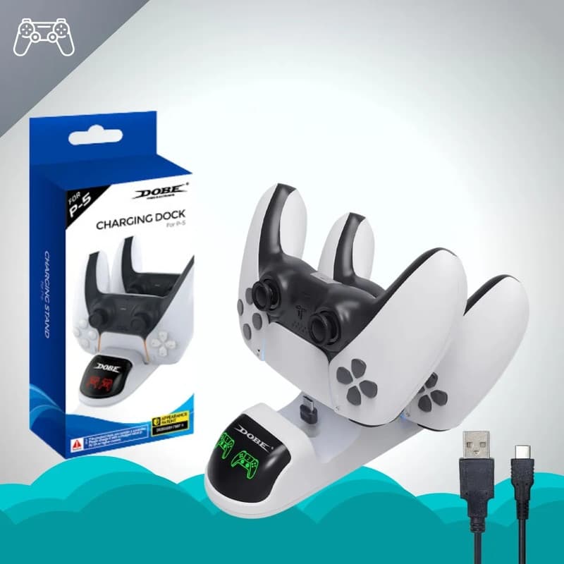 Dock Carregador Controle Compatível Com PS5 DS Dobe TP5-0506