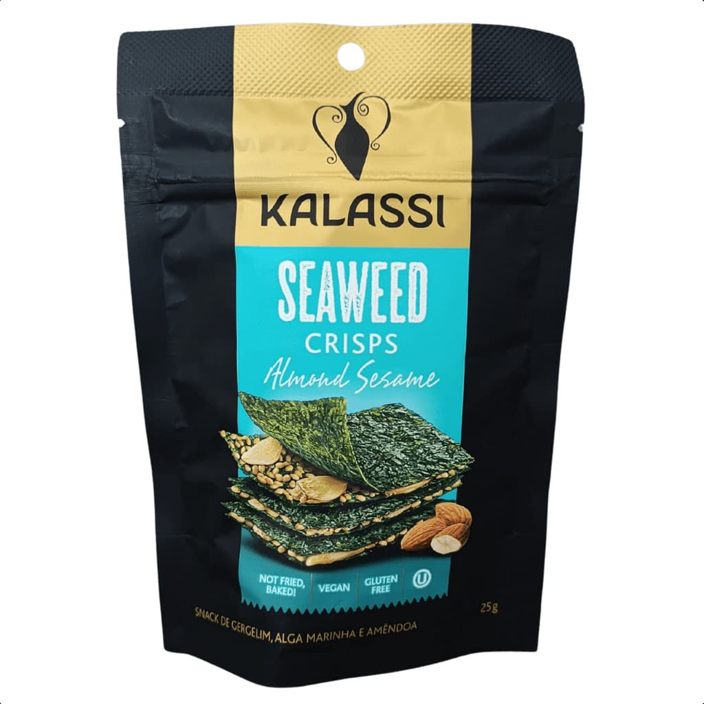 SNACK CHN KALASSI SEAWEED CRISPS ALMOND SESAME 25G