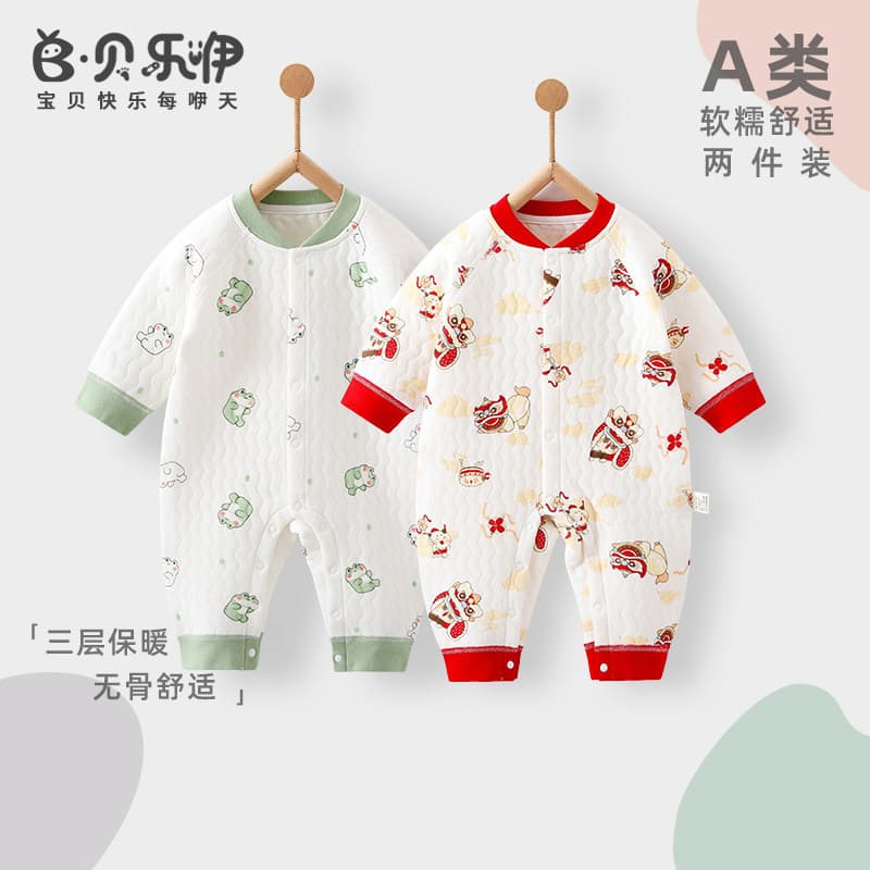 Belle bebê macacão bebê outono inverno macacão bebê recém-nascido roupas de algodão puro classe a macacão