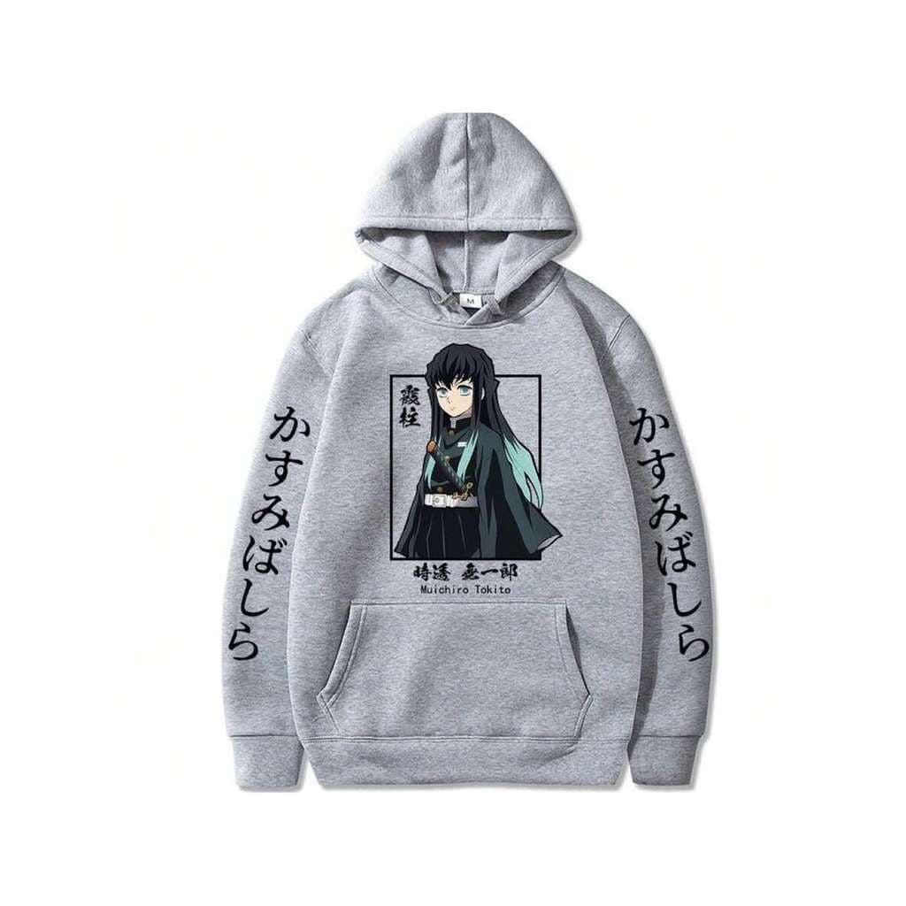 BLUSA ALGODAO Moletom Masculino Anime  Muichiro Tokito Hashira