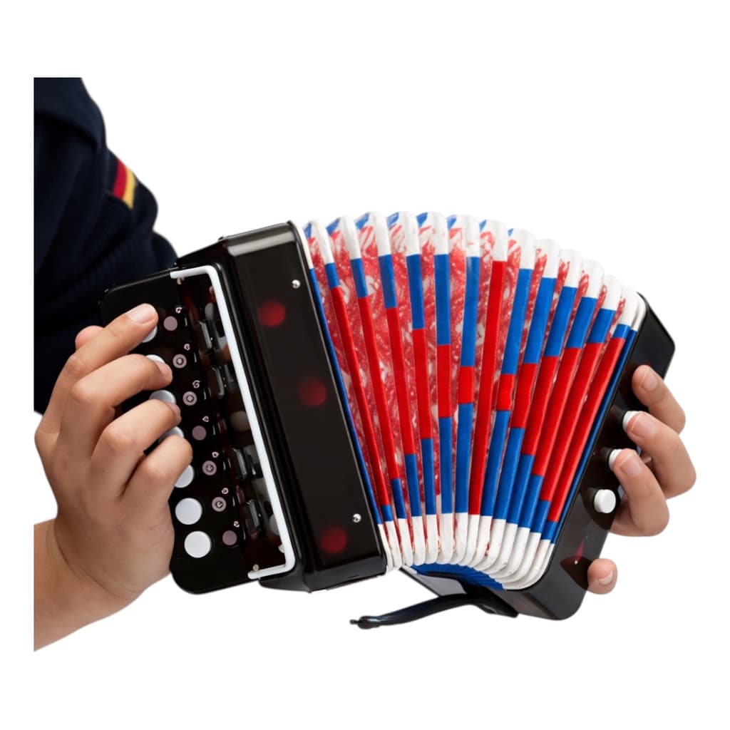 Sanfona Brinquedo Infantil 3 Baixos Mini Acordeon Gaita