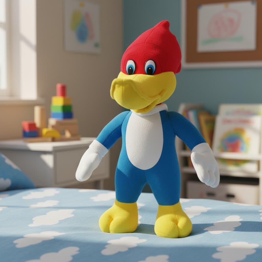 Pica-pau De Pelúcia Infantil 42cm