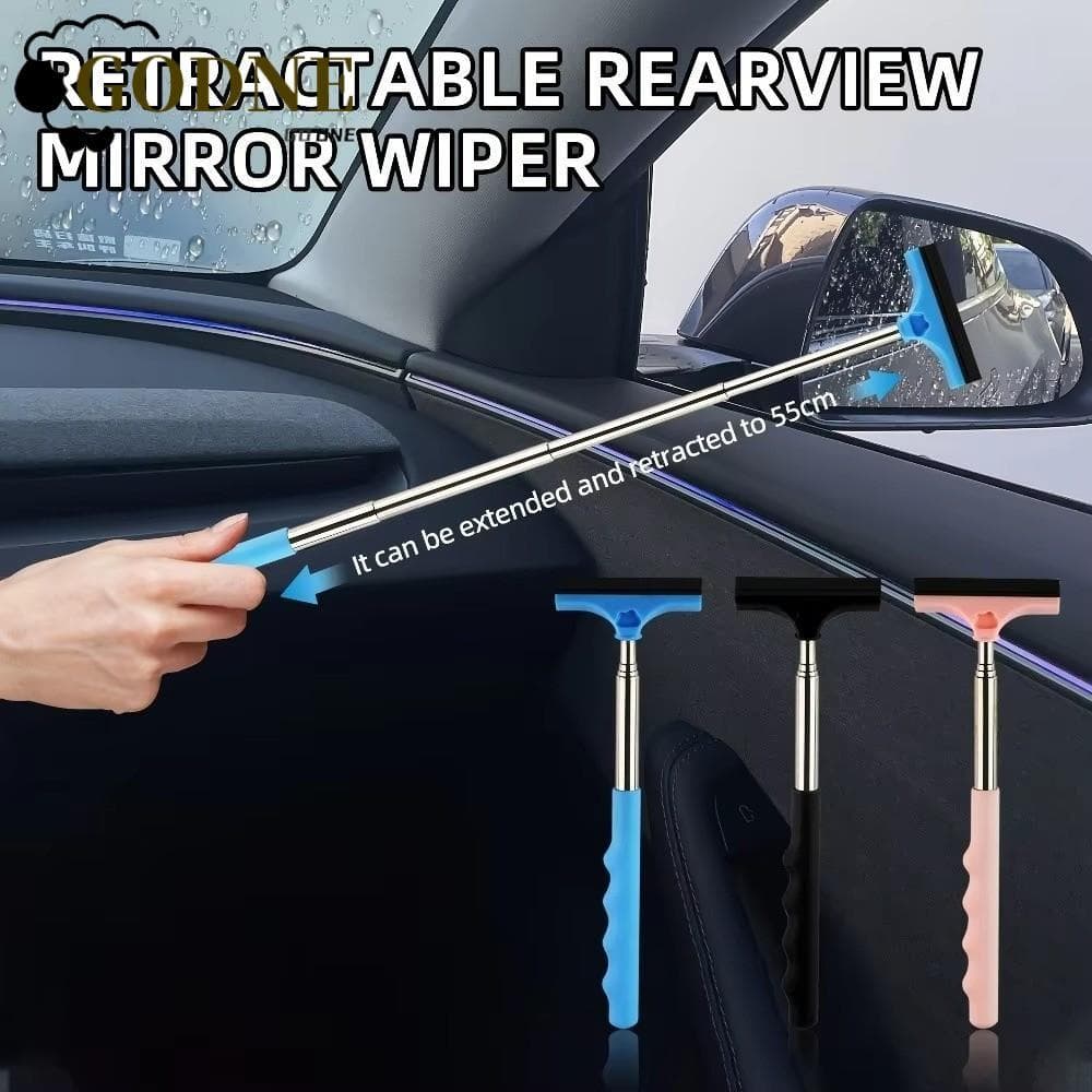 Rodo Telescópico GODNESSFO , Limpador De Espelho Retrovisor De Aço Inoxidável De Comprimento Ajustável , Alça