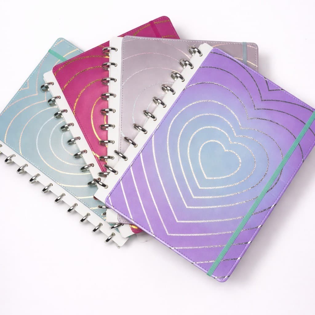 Caderno De Discos Inteligente A4 Capa Dura Folhas Pautadas Destacáveis Reposicionáveis