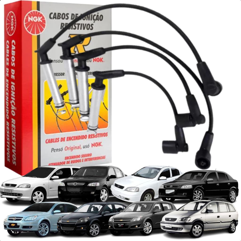 Kit Jogo Cabo De Vela De Ignição Astra Vectra Zafira 2.0 8v