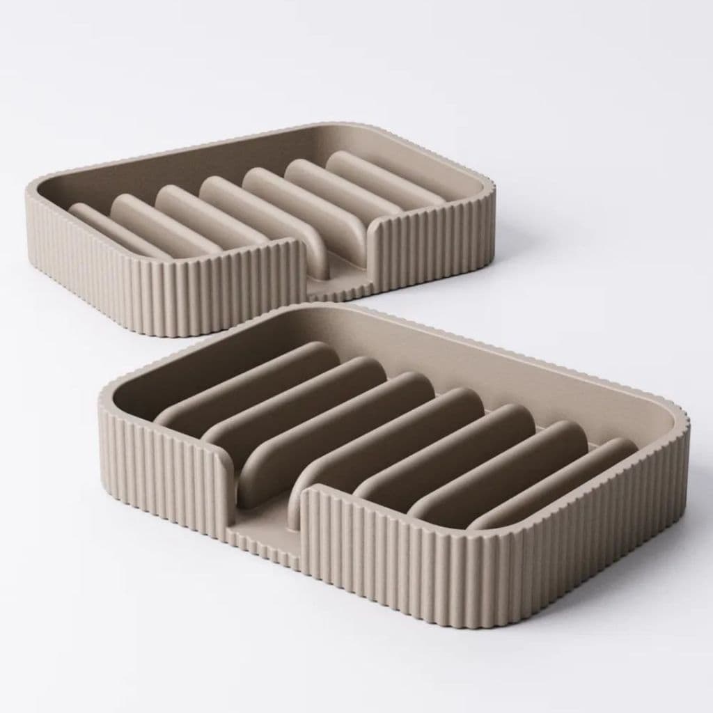 Saboneteira Moderna Clean Drenagem Sabonete Decorativa para Banheiro Minimalista Premium