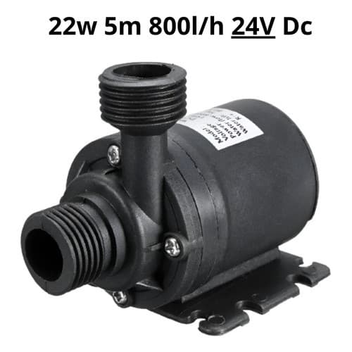 Bomba D'agua Solar, Aquario, Alta Pressão 12v/24v Dc 19w 24