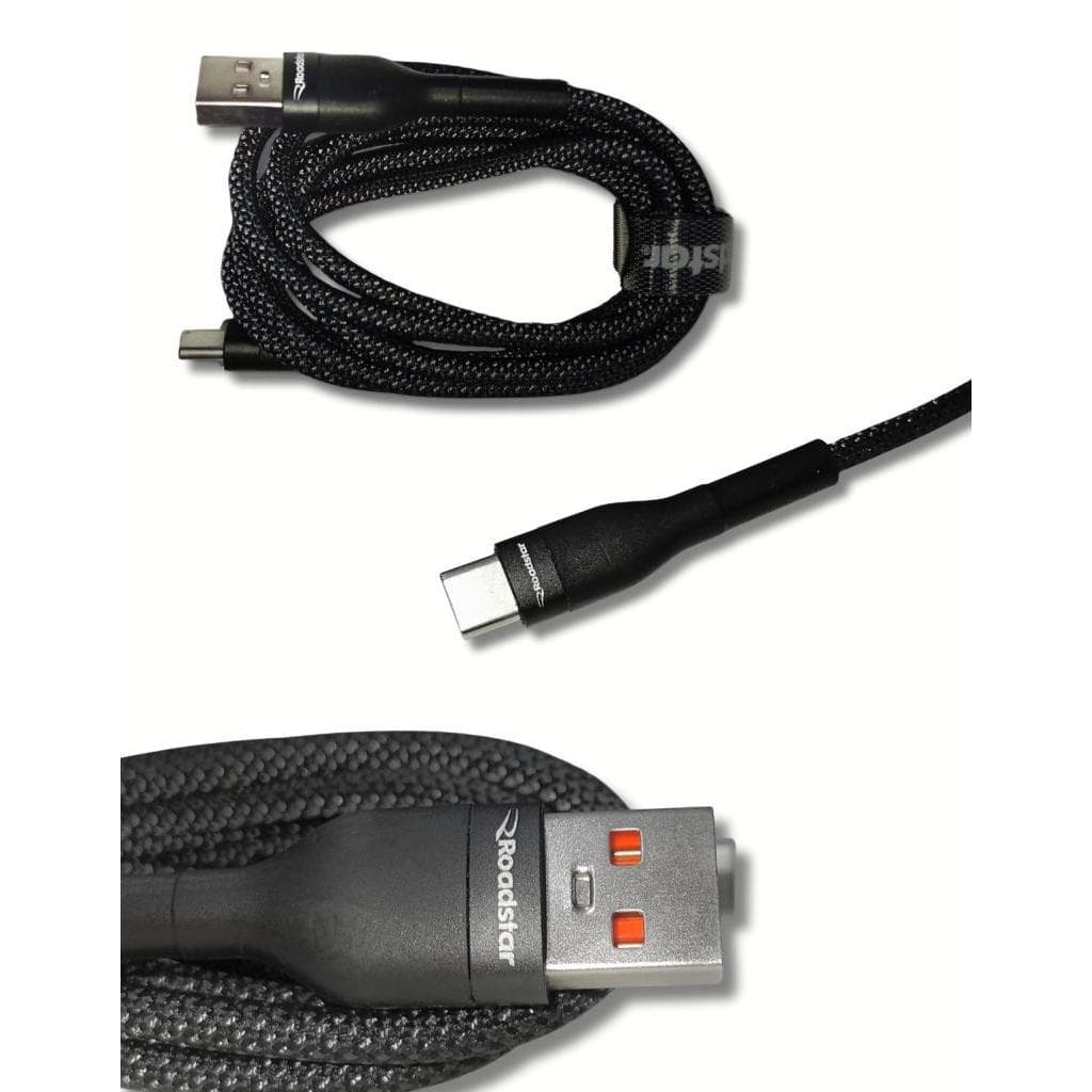 Cabo USB-A PARA USB TIPO C Dados e Carregador Rádio 3.0 Nylon Flexivel Durável Resistente Celulares Tablet