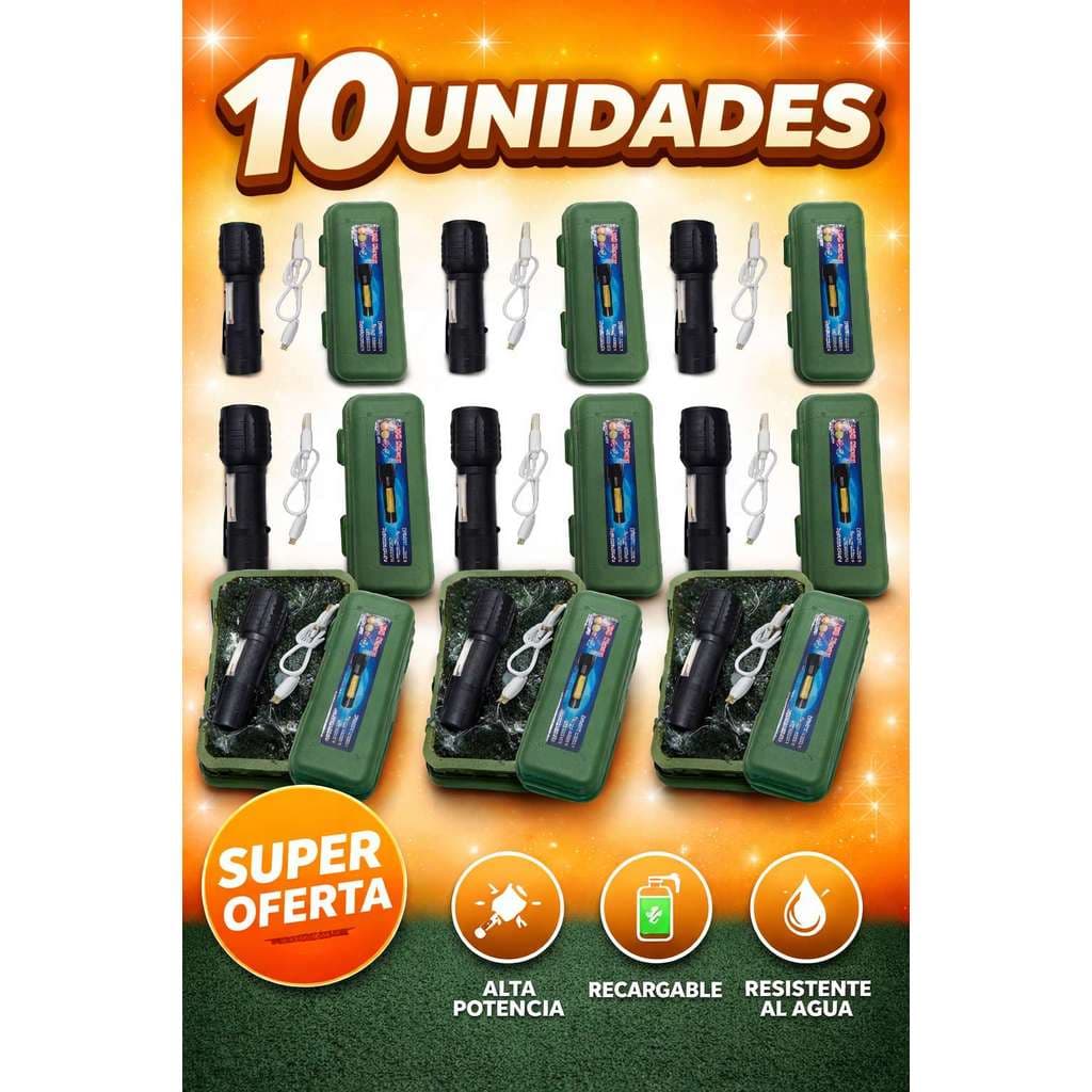 Kit 5 e 10 Mini Lanterna Brilhante Multi-função Led Táticas De Campo