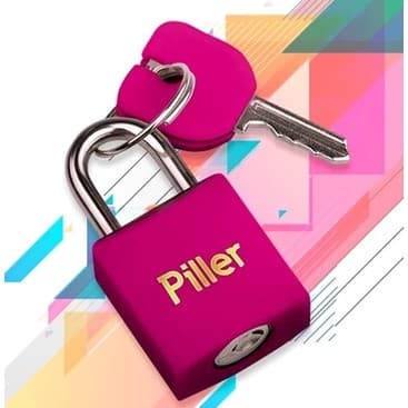 CADEADO PILLER COLOR 20MM - COLOR20 ROSA