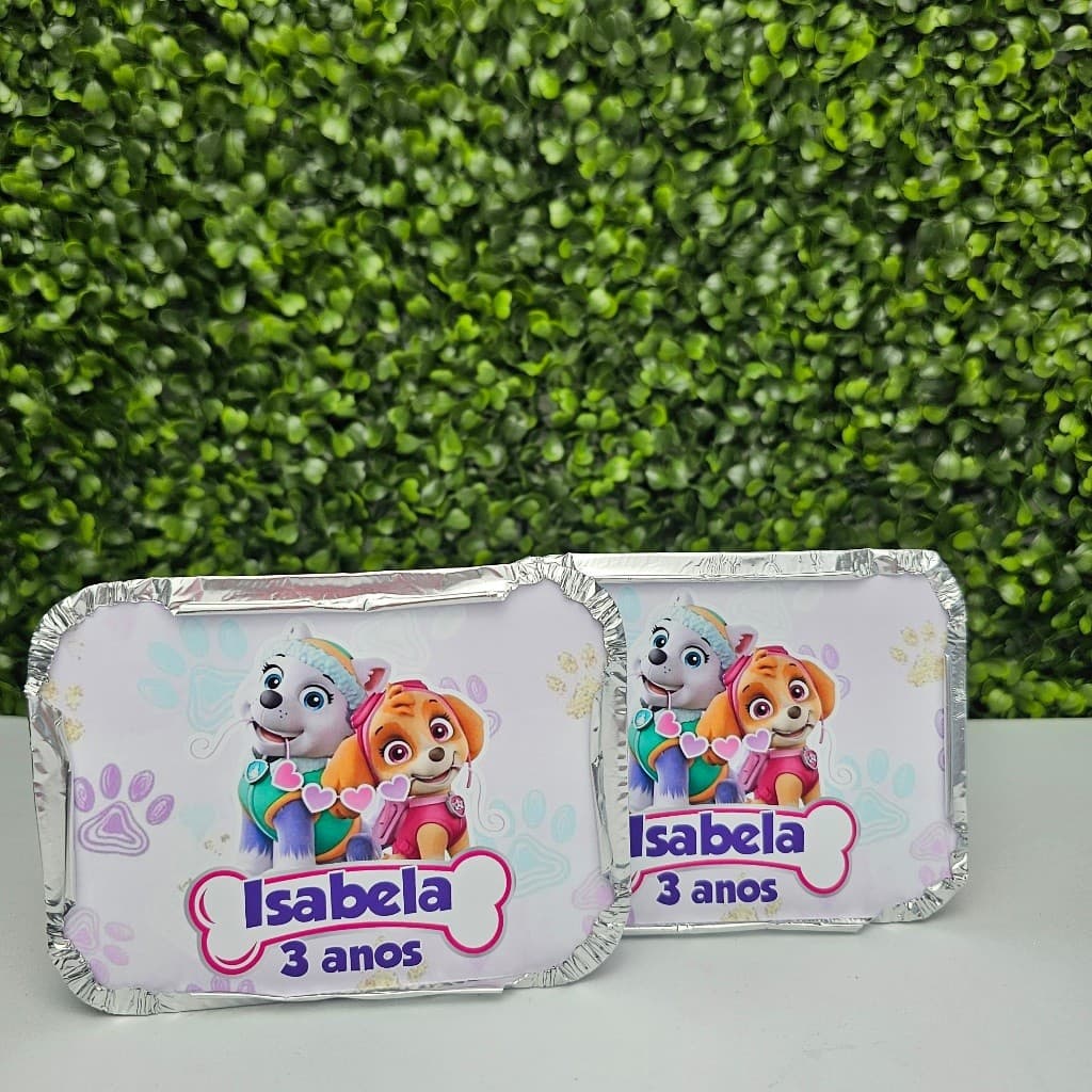 Marmitinha Personalizada SKYE E EVEREST PATRULHA CANINA - Personalizados - Festa infantil - Aniversário - Lembrancinha