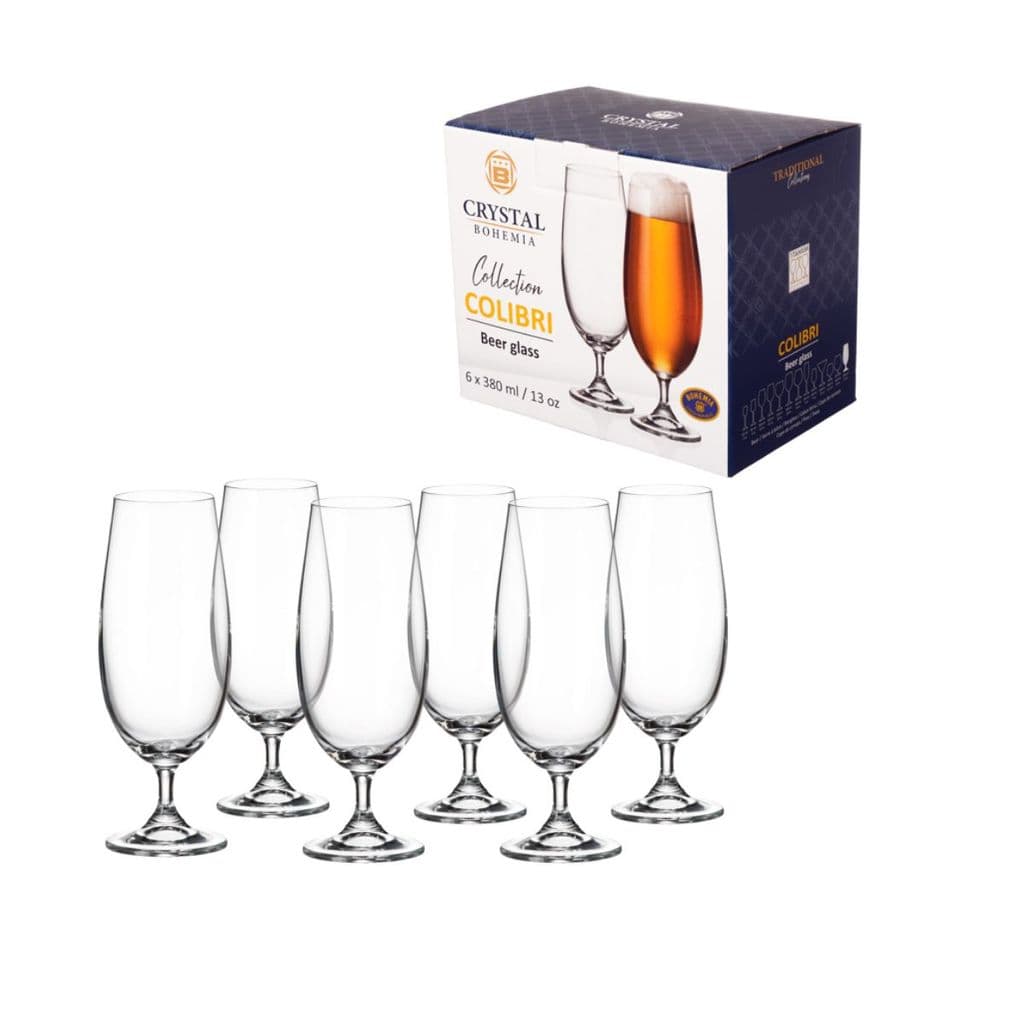 Jogo de 6 Taças Cristal Cerveja Tinto 380ml - Bohemia
