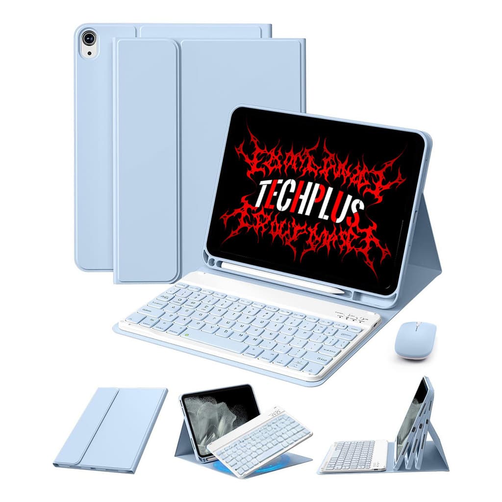 Capa com Teclado e mouse Para ipad 10 ou11 A16, ipad air4 /5, 2018 a 2024 ipad pro 11inch