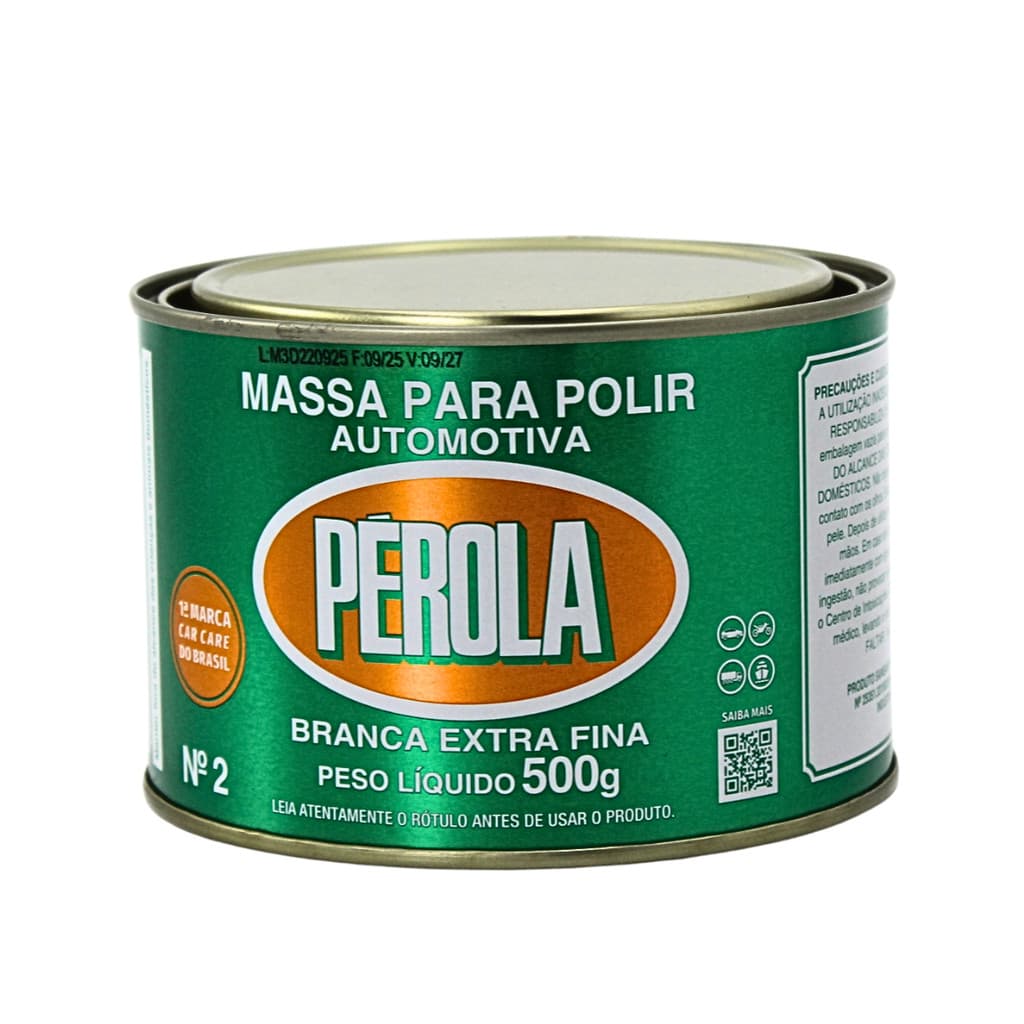 Massa Polir Tira Riscos Carros Polimento N02 Extra Fina 500g