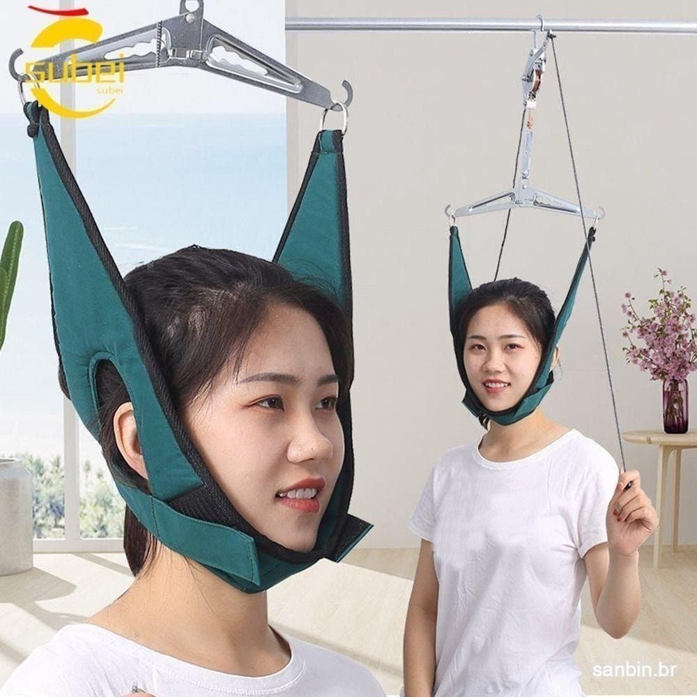 Dispositivo de Tração Cervical SUBEI, Protetor de Pescoço, Cinto de Alongamento para Recuperação da Coluna TZGR