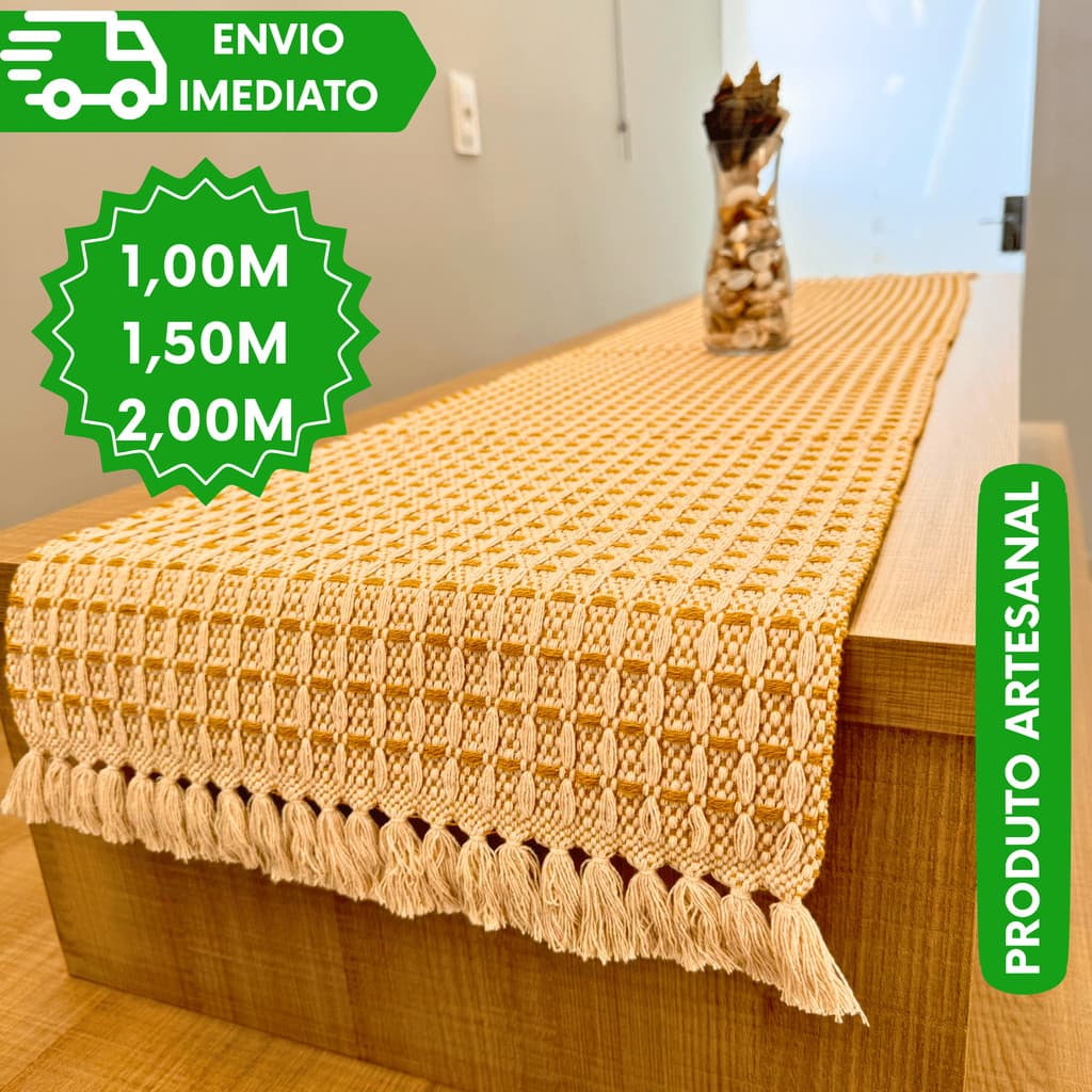 Mesa Posta – Caminho de Mesa ou Lugar Americano para Mesa Bonita e Organizada Cor Mostarda Durável .