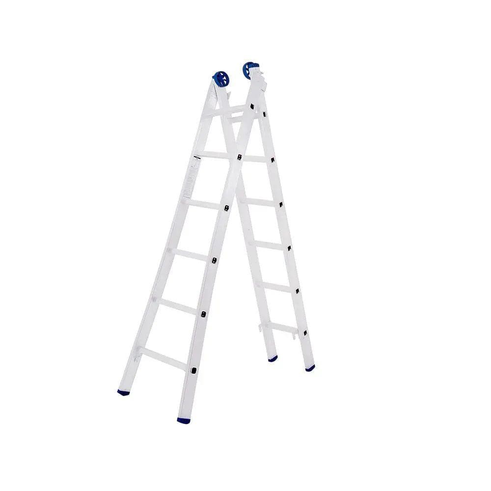 Escada Mor Alumínio 5202 Dupla 2x6 Degraus 3.9M