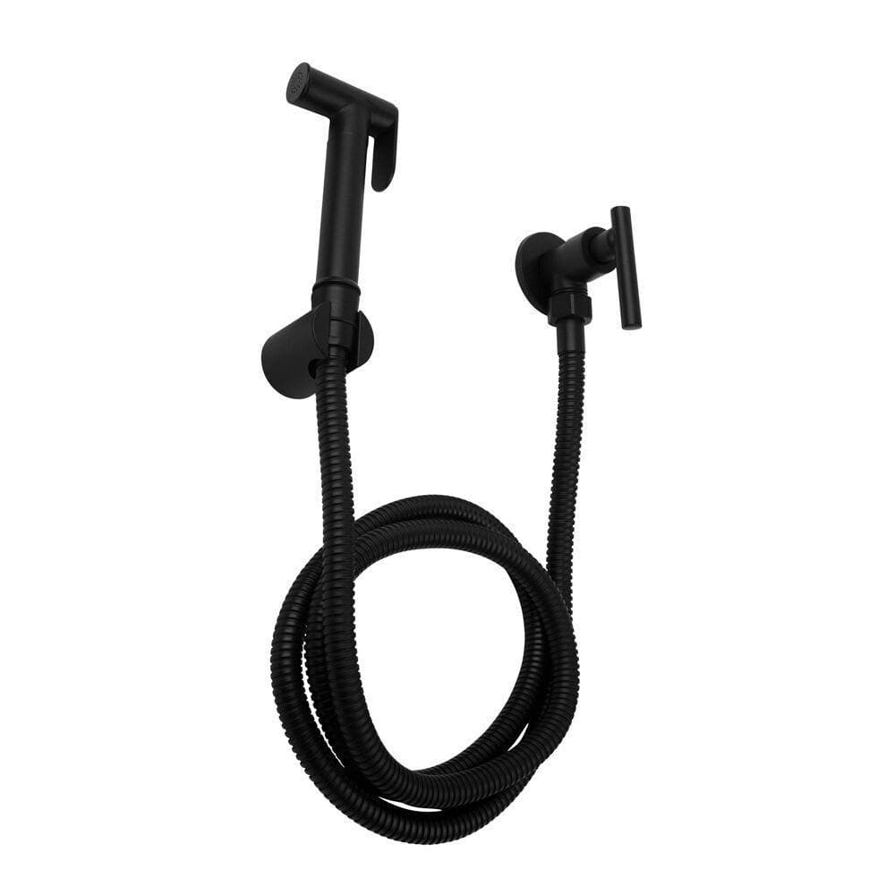 Ducha Higiênica Com Registro 1/2" Shangai Preto Addra