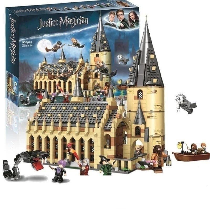 Compatível Com Brinquedos Modelo Harry Potter Street View Hogwarts Castle Gate Heideway Owl E Hermione . Associação d