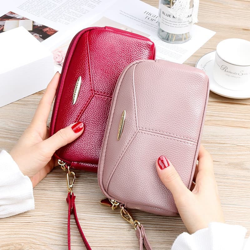 Moda Casual Embreagem Senhoras Carteira Longa Bolsa Da Moeda Saco Do Telefone Móvel Grande Capacidade De Fêmea Pequeno