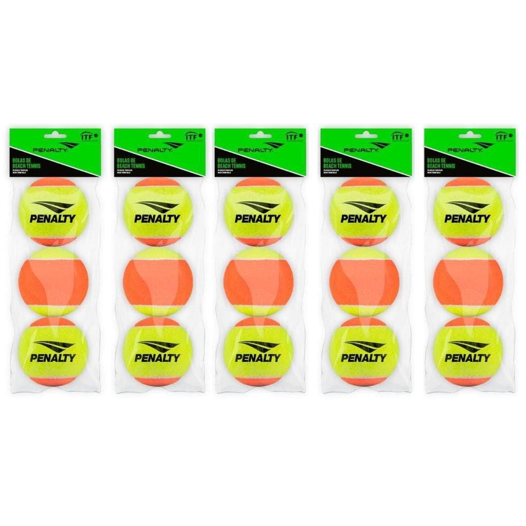 Kit 15 Bolinhas Penalty Beach Tennis Mácias Alta Qualidade