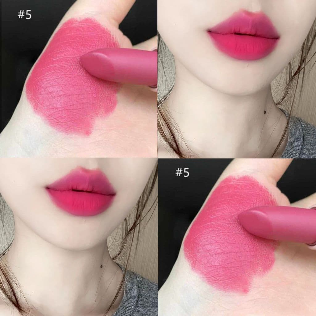 Influenciador mesmo estilo batom menina grupo rosa rosa fosco não é fácil de desbotar à prova d'água barato bonito branc
