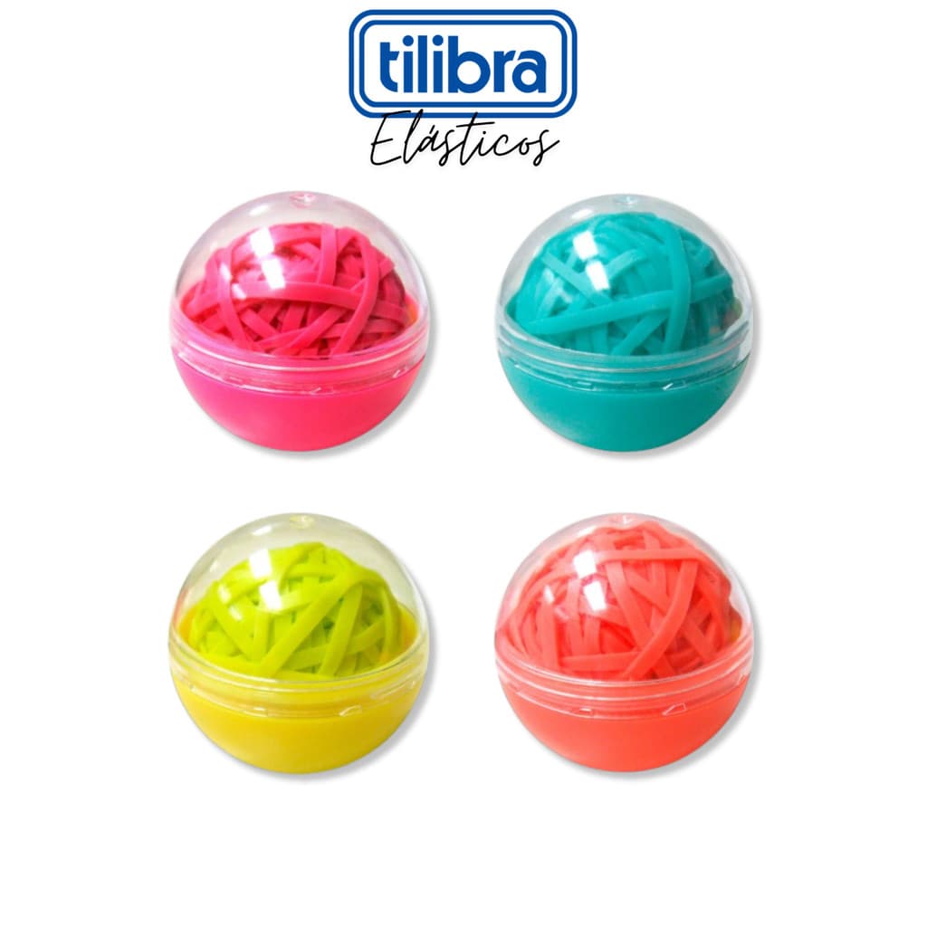 Elástico Formato de Bola c/ 90 Unidades - Tilibra