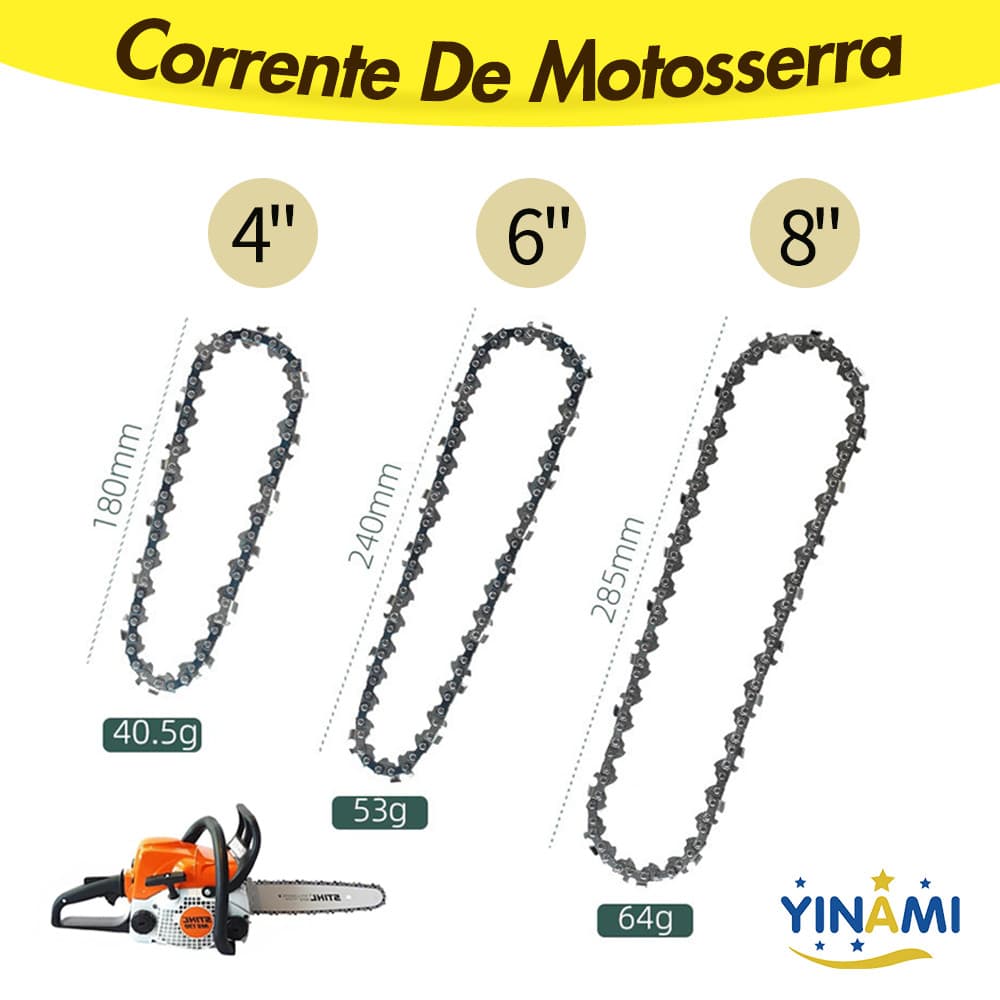 Corrente De Motosserra 4" 6" 8"16‘’Polegadas Preço de fábrica