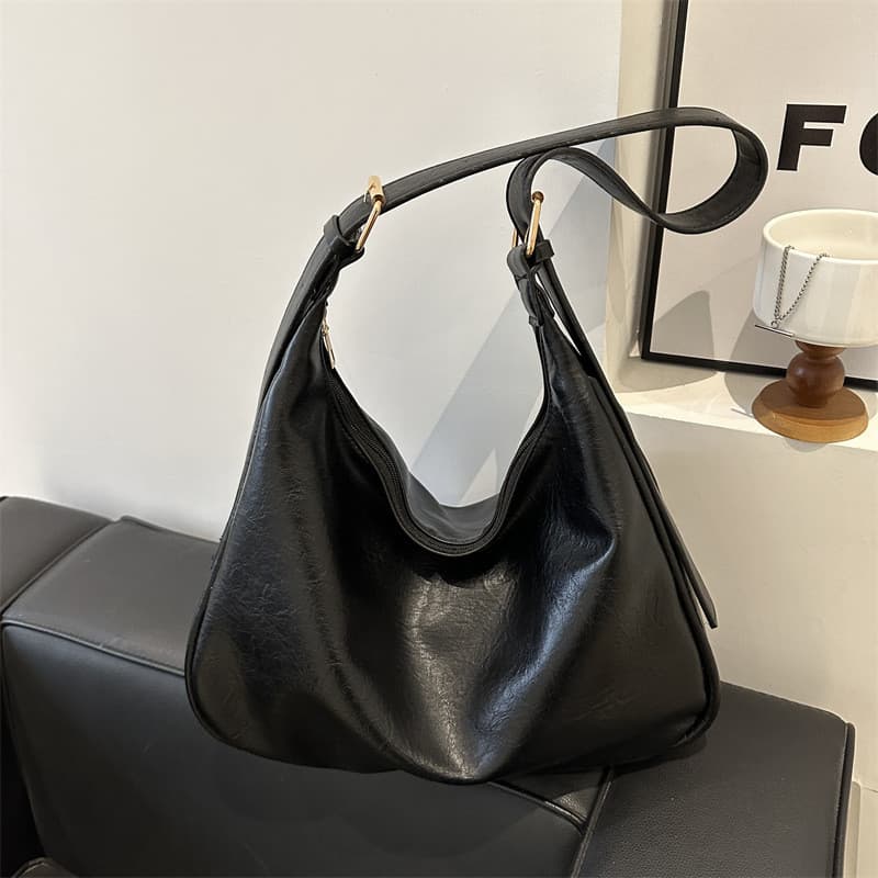 Retro Popular retro Commuter saco feminino 2025 novo estilo nicho All-Match grande capacidade estudante classe um-