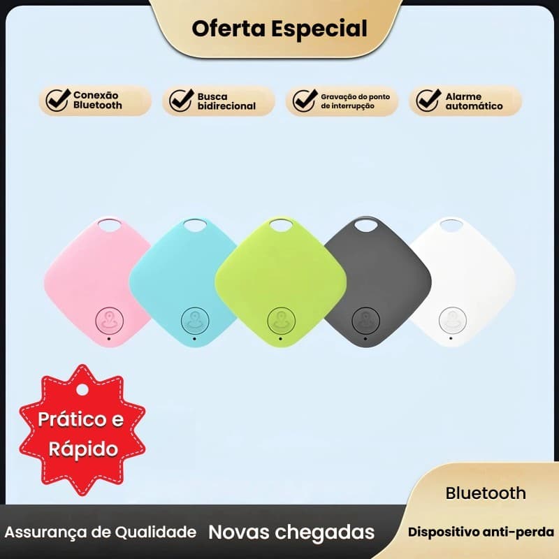 Rastreador GPS para Mala, Carro, Pet e Criança – AirTag Smart Tag Compatível com iPhone, Sem Limite de Distância