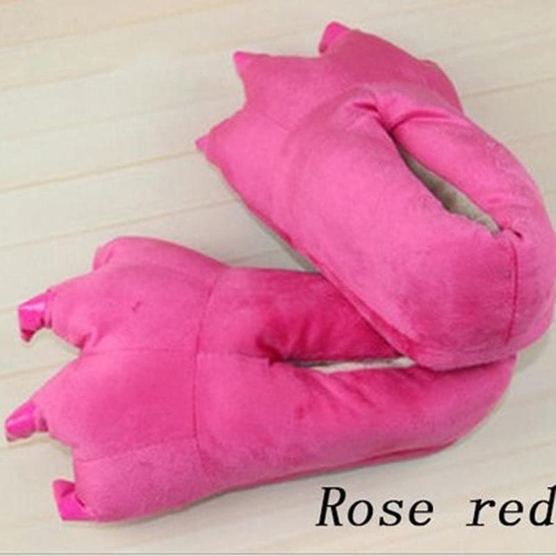 Pantufa De Pelúcia Com Garras De Dinossauros