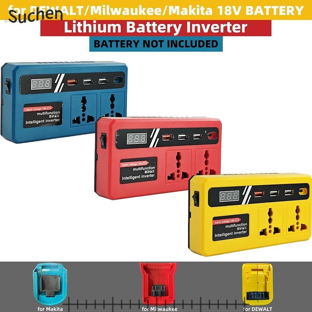 SUCHENJ2 1 Unidade De Transformador Inteligente , Plugue Duplo Com 4 Inversores De Soquete LED USB , Multifuncional